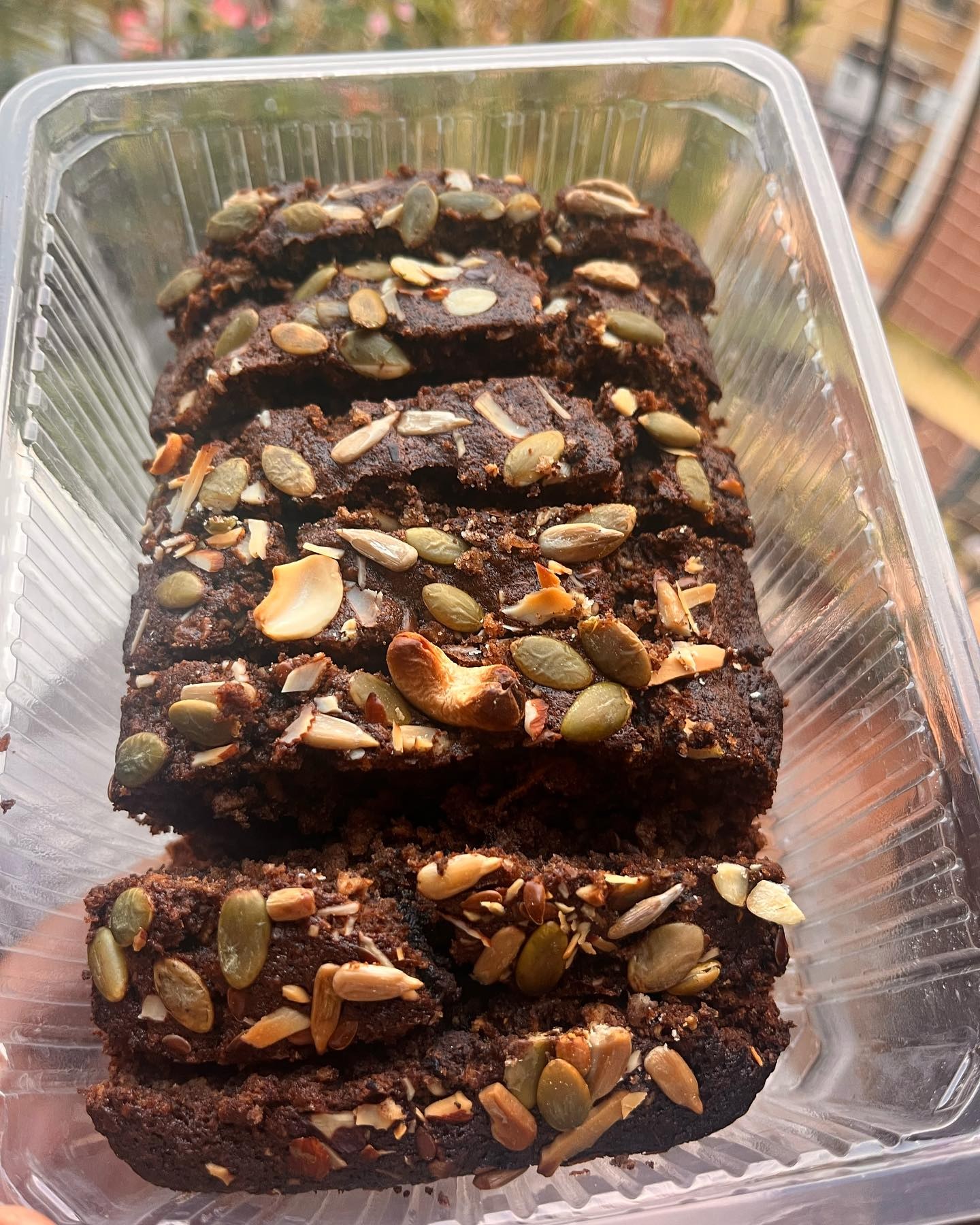 Nut topped brownie bars